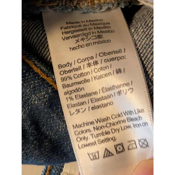 Madewell Stretch Denim Western Yoke Detail A-Line Skirt Sz 28 Cowgirl Aesthetic - Picture 7 of 9